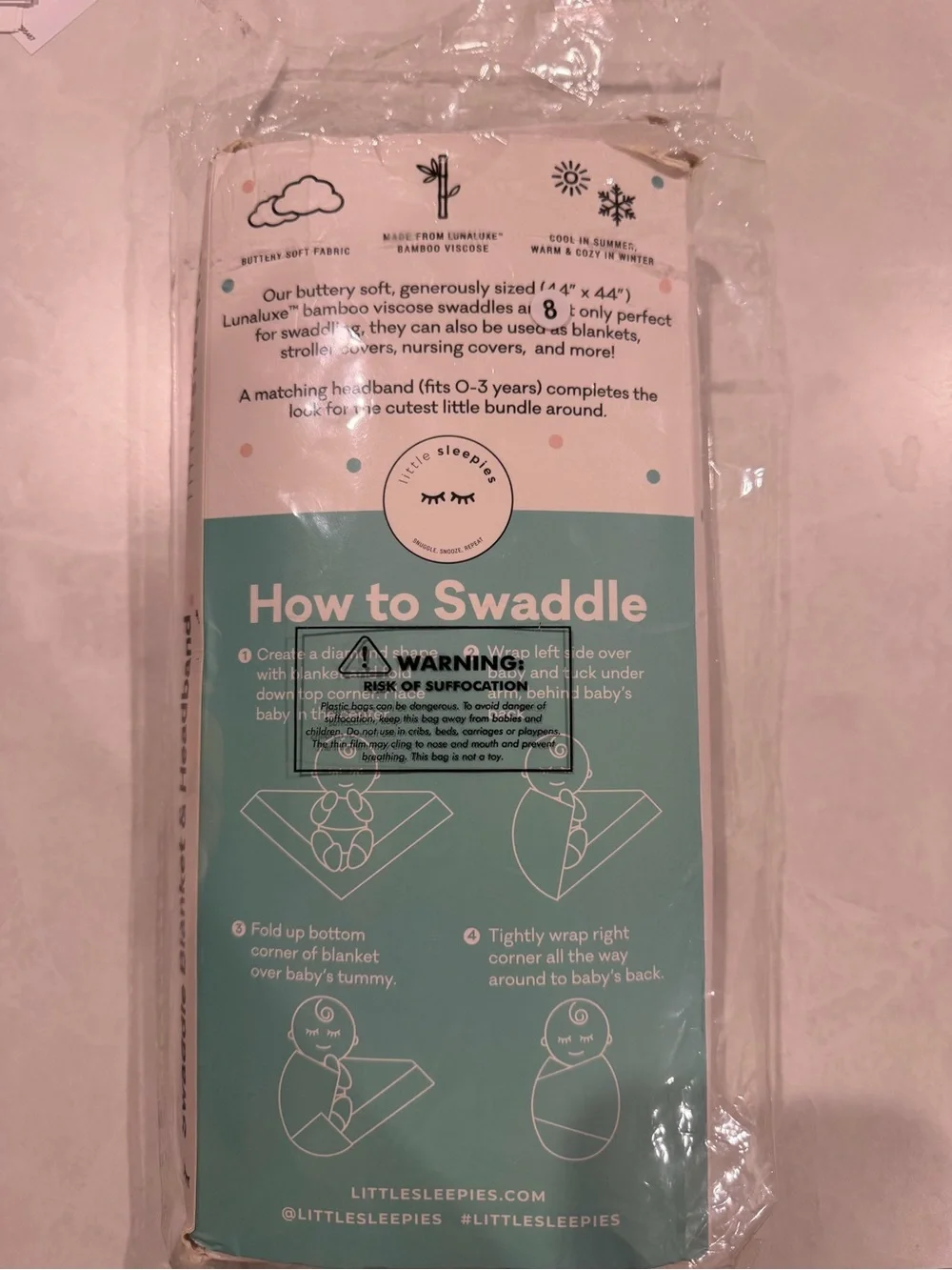 Little Sleepies soft swaddle